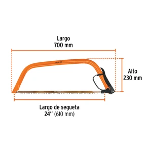 Arco jardinero tubular de 24