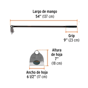 Azadón Lane No.0 de 1.6 lb con mango de 54
