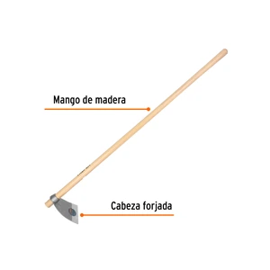 Azadón Lane No.2 de 2.0 lb con mango madera de 54