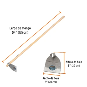 Azadón Lane No.2 de 2.0 lb con mango madera de 54