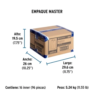 Blíster con 1 pila alcalina 9V, VOLTECK