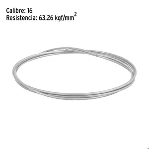 Fiero Rollo de 30 g de alambre galvanizado calibre 14.5, en bolsa
