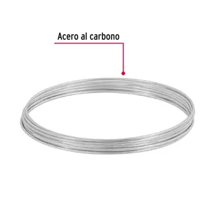 Fiero Rollo de 30 g de alambre galvanizado calibre 16, en bolsa