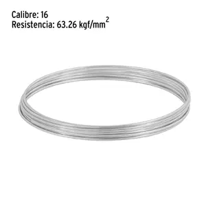 Fiero Rollo de 30 g de alambre galvanizado calibre 16, en bolsa