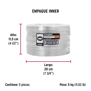 Kilo de alambre galvanizado, calibre 18, FIERO