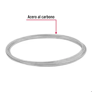 Fiero Rollo de 30 g de alambre galvanizado calibre 18, en bolsa