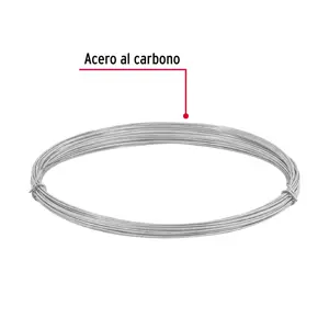 Fiero Rollo de 30 g de alambre galvanizado calibre 20, en bolsa