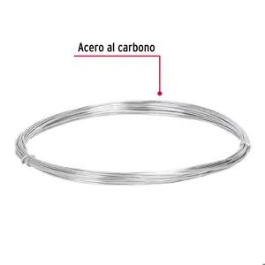 Fiero Rollo de 30 g de alambre galvanizado calibre 22, en bolsa