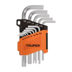 15545 / ALL-13P Truper Juego 13 llaves allen std punta hexagonal con organizador