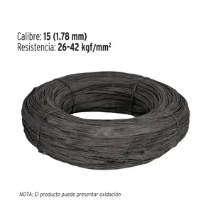 Kilo de alambre recocido calibre 15 en rollo de 60 kg, FIERO