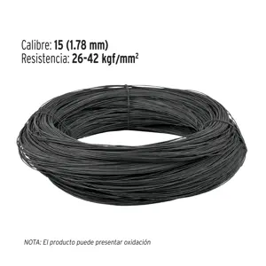 Kilo de alambre recocido calibre 15 en rollo de 20 kg, FIERO