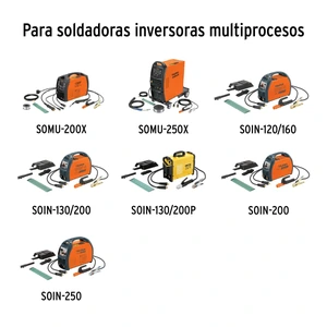 Truper Juego de 8 pz antorcha y accesorios soldadoras proceso TIG
