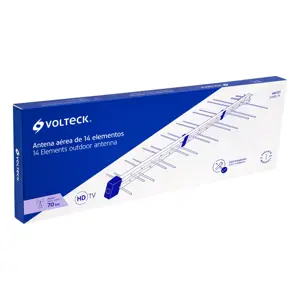 Antena aérea para TV HD, 14 elementos, Volteck