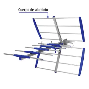 Antena aérea para TV HD, 14 elementos, Volteck