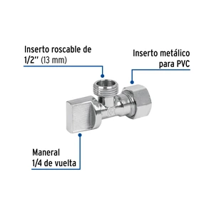 Llave angular de 1/2
