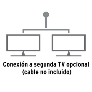 Volteck Antena aérea para TV HD, giratoria 360° con control y cable