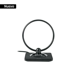 49774 / ANIN-28 Antena para interior, TV HD, tipo aro, con booster 28 dB