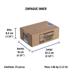 Bolsa con 10 abrazaderas 1/2