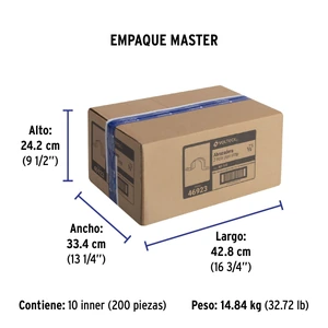 Bolsa con 10 abrazaderas 1/2