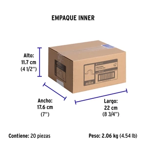 Bolsa con 10 abrazaderas 3/4