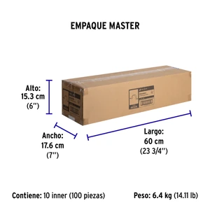 Bolsa con 10 abrazaderas 3/8