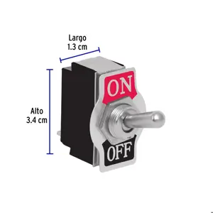 Interruptor de palanca, 2 tornillos, Volteck