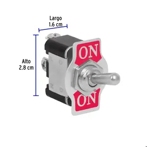 Interruptor de palanca, 3 tornillos, Volteck