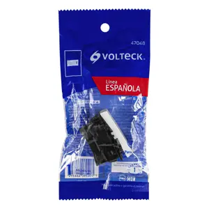 Volteck Interruptor de 3 vías, 1 módulo, línea Española,color blanco