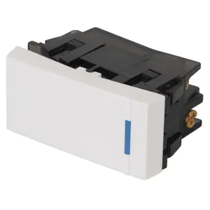 47048 / APSE-EEB Volteck Interruptor de 3 vías, 1 módulo, línea Española,color blanco