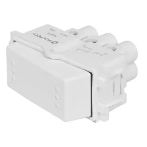 48137 / APSE-EIB Interruptor de 3 vías, línea Italiana, color blanco, Volteck