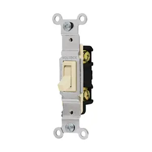 46000 / APSE-S Interruptor vertical de palanca, Standard, marfil, Volteck