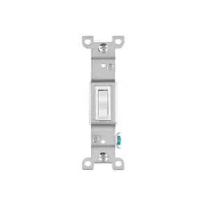 Interruptor vertical de palanca, Standard, blanco, Volteck