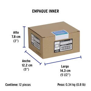 Volteck Interruptor 3 vías acero inox de 1.5 módulos, línea Lisboa