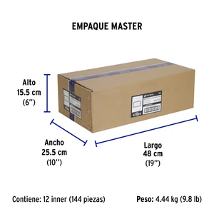 Volteck Interruptor 3 vías acero inox de 1.5 módulos, línea Lisboa