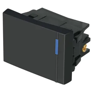 Volteck Interruptor sencillo 1.5 módulos, línea Española,color negro