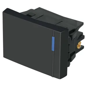 47986 / APSE15-EN Volteck Interruptor sencillo 1.5 módulos, línea Española,color negro