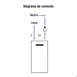 Volteck Interruptor sencillo 3 módulos, línea Española, color blanco