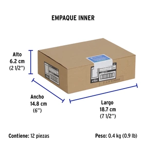Volteck Interruptor 3 vías acero inox de 3 módulos, línea Lisboa