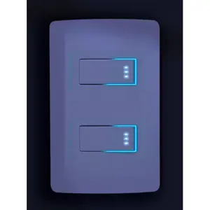 Volteck Interruptor de 3 vías con luz piloto, línea Italiana, marfil