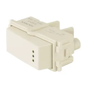 48056 / APSEP-EI Volteck Interruptor de 3 vías con luz piloto, línea Italiana, marfil