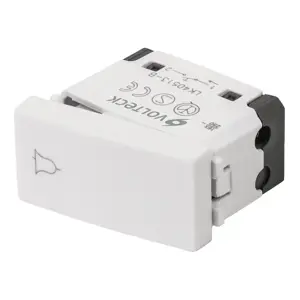 48323 / APTI-OB Interruptor para timbre, línea Oslo, color blanco, Volteck