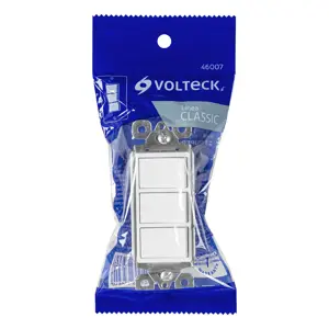 46007 / APTR-CL Interruptor triple, línea Classic, Volteck