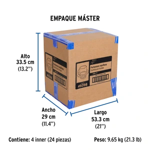 Portavaso cepillero metálico con vaso de vidrio, Foset Aqua