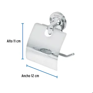 Portarrollo con cubierta de acero inoxidable, Foset Aqua