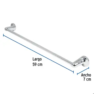 Toallero con barra de acero inoxidable, Foset Aqua