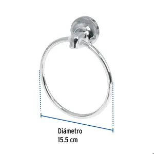 Toallero de argolla de acero inoxidable, Foset Aqua