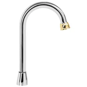 Foset Cuello tipo bar para mezcladora de lavabo, cromo-oro, Aqua