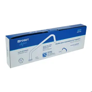 44481 / AQCR-86 Foset Cuello estándar para mezcladora de fregadero, cromo, Aqua