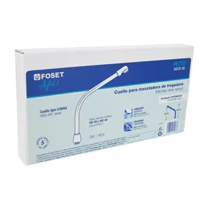 Foset Cuello tipo cobra para mezcladora de fregadero, cromo, Aqua