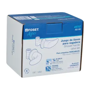 49797 / AQE-062 Foset Juego llaves empotrar roscables, palanca, Aqua